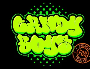 Thick or Melted - Unique Graffiti Font