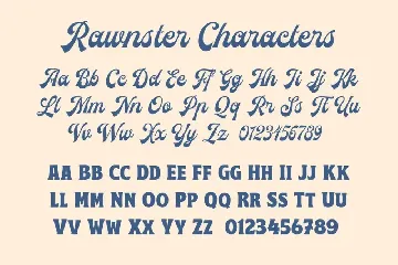 The Rawnste font