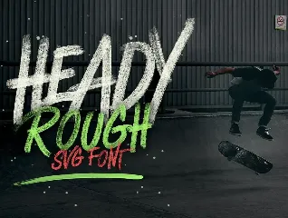 Heady Rough OpentypeSVG font