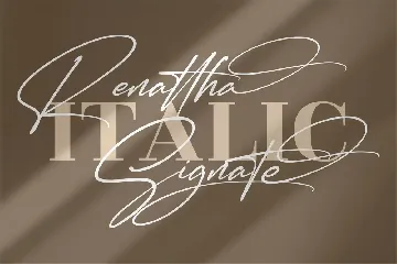 Renattha Signate Signature Font