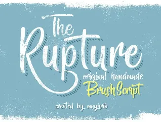 The Rupture 3 Styles font