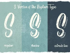 The Rupture 3 Styles font