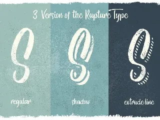 The Rupture 3 Styles font