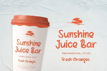 Sunburned Tropic - Summer Brush Font