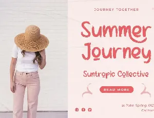 Sunburned Tropic - Summer Brush Font