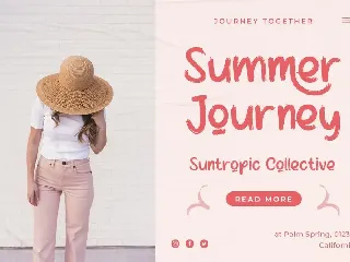 Sunburned Tropic - Summer Brush Font