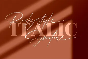 Rockystyle Signature Font