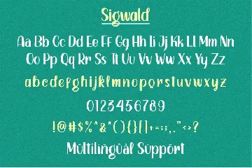 Sigwald font