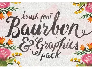 Baurbon and Graphics pack font