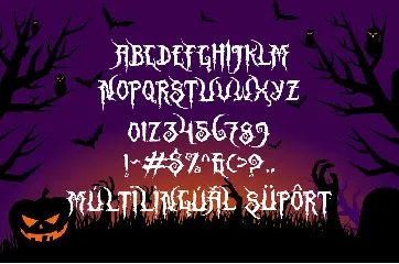 Night Franklin - Unique Halloween Font