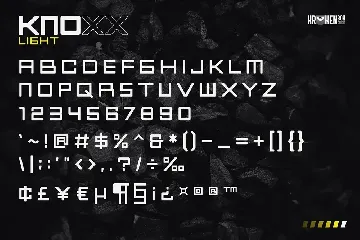 Knoxx - Sans Serif Typeface font