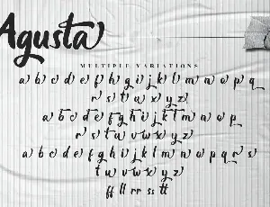 Agusta - Bold Script Font