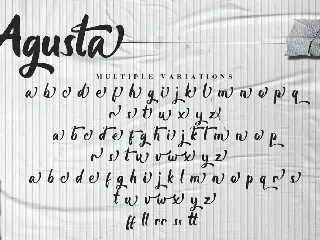 Agusta - Bold Script Font