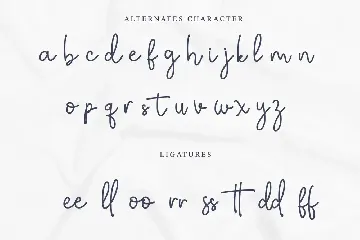 Bethany Signature - Handwritten Script Font