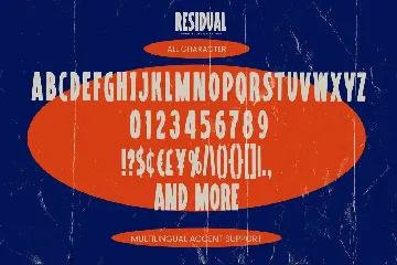 RESIDUAL - Strong Bold Display Font