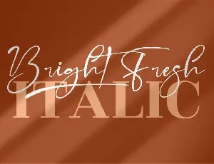 Bright Fresh Signature Font