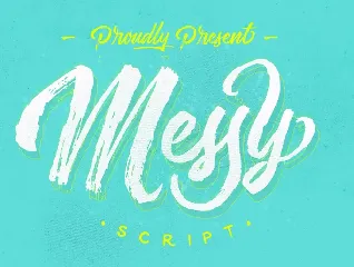 Messy Script font