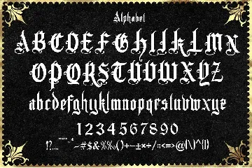 Crowers luxury Blackletter font