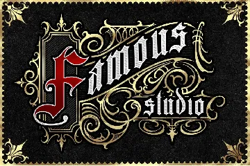 Crowers luxury Blackletter font