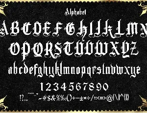 Crowers luxury Blackletter font