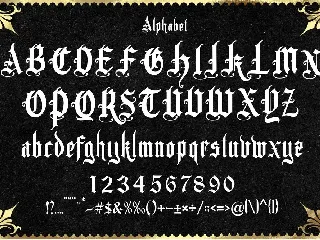 Crowers luxury Blackletter font