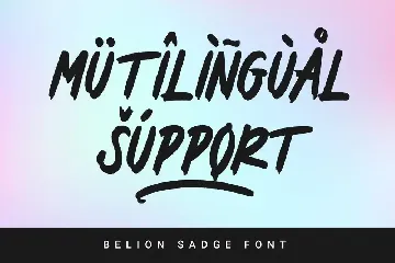 Belion Sadge font