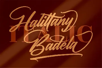 Halittany Badela Signature Font