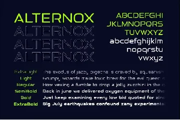 Alternox font