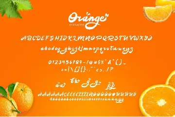 Orange Squash font