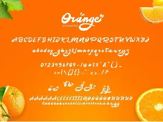 Orange Squash font