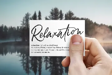 Relaxation font