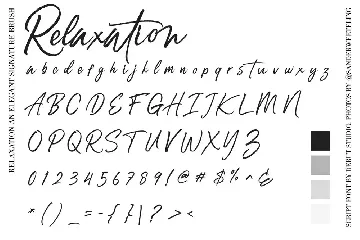 Relaxation font