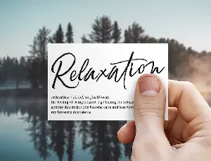 Relaxation font