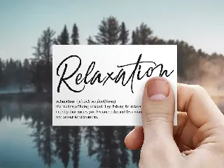 Relaxation font