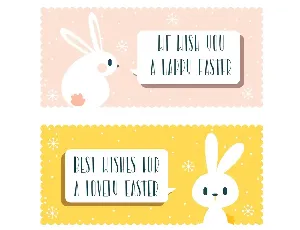 Thiny Bunny - Cute Easter Font