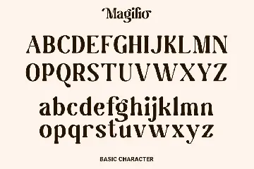 Magilio - A Chic Serif Fonts