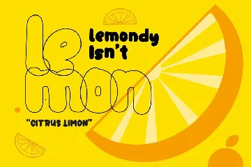 Lemondy - Quirky Sans-Serif Font