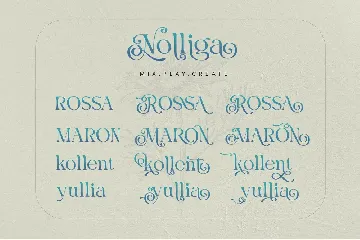 Nolliga Typeface font