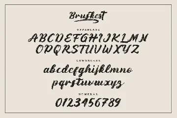 Bruskest - Handwritten Brush Font