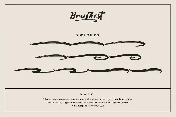 Bruskest - Handwritten Brush Font