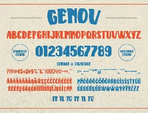 Genov - Cartoon Slab Font