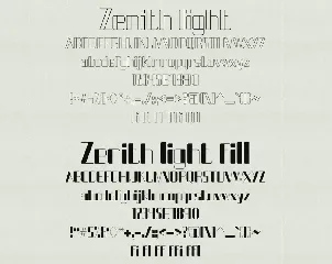 Zenith typeface font