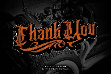 Cassandra - Tattoo Blackletter font