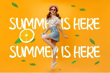 Orange Splash - Fresh Summer Font