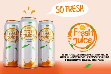 Orange Splash - Fresh Summer Font