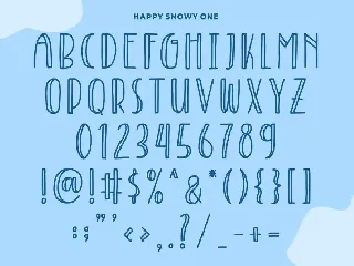 Happy Snowy | Font Trio