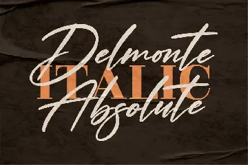 Delmonte Absolute Signature Font