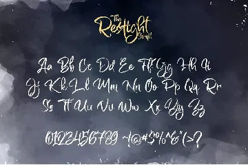 The Restight Script font