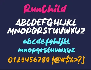 Run Child font