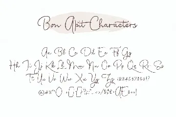 Bon Apit font